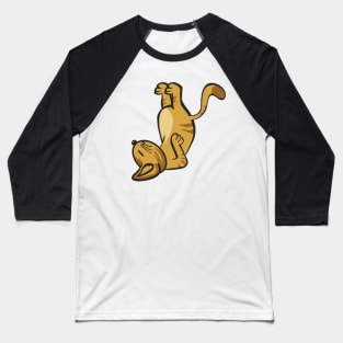 Cat In Different Yoga Poses Baseball T-Shirt